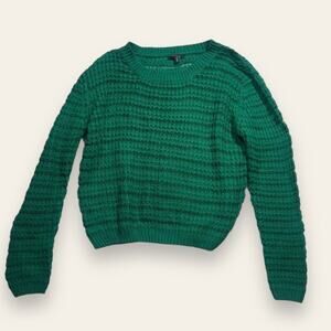 Timing cottagecore green grandpa pullover christmas sweater